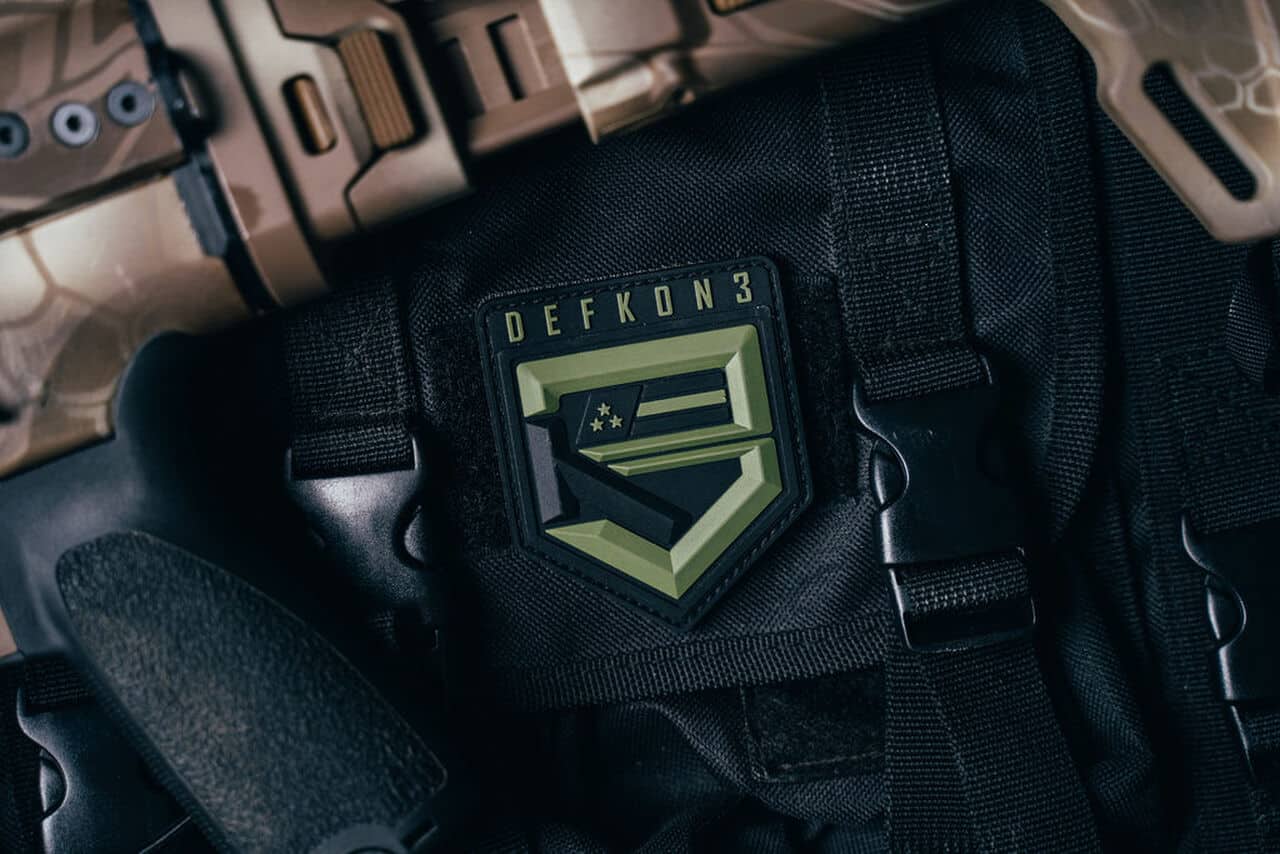 DefKon3 OD Green Shield Patch
