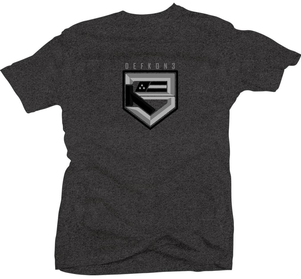 Defkon3 Shield T-Shirt - Grey